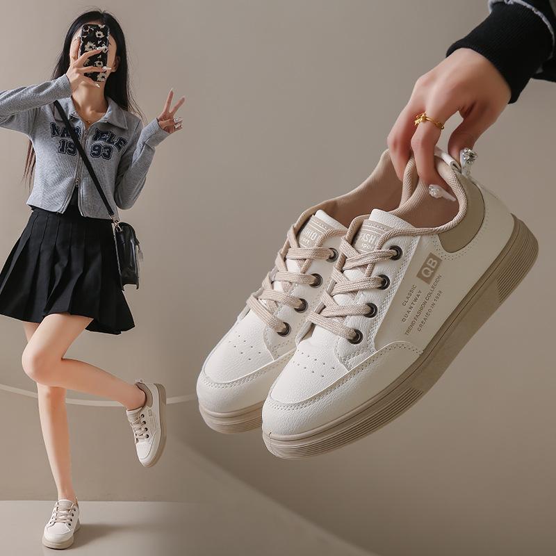 Little White Shoes Women's Autumn New Korean Version Ins Female Students' Leisure Sports Versatile Board Shoes Street Shooting Flats