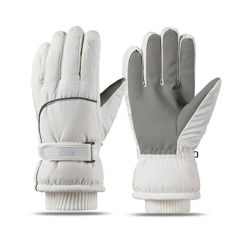 Women's Winter Touchscreen Windproof Gloves - Thick, Velvet-Lined for Warmth, Cold-Proof, Ideal for Skiing, Riding, and Electric Car Use