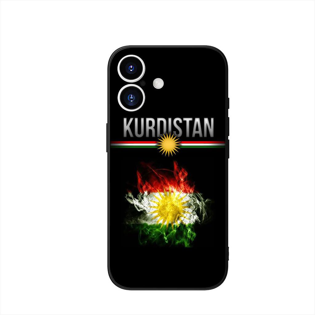 Phone Cover for Samsung Galaxy A55 A54 A25 A36 A17 A26 A35 A33 A34 A14 A37 S8 S9 S20 S21 FE S10 Plus Case Kurdistan Flag Casing