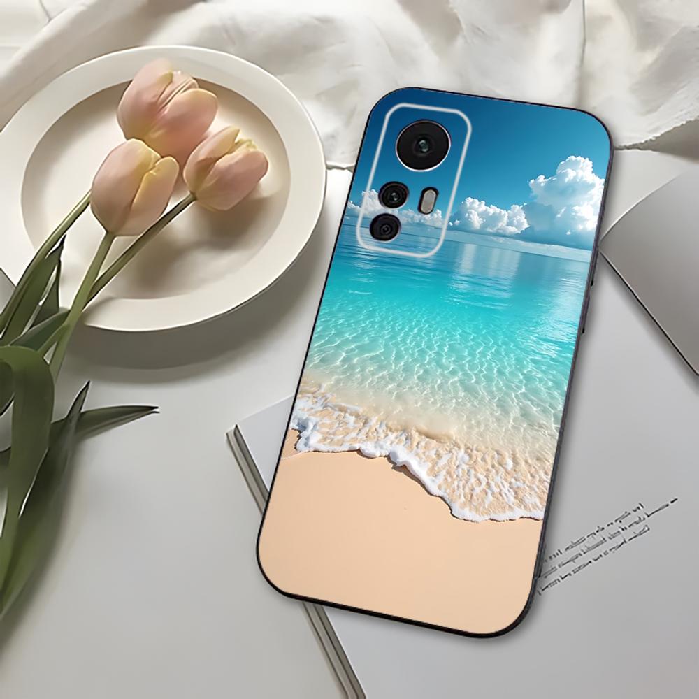 Beach Phone Case For Xiaomi 11 Redmi Note 11 5G 8T 9A 9 10T Note8Pro Note9 12SUltra Black Case