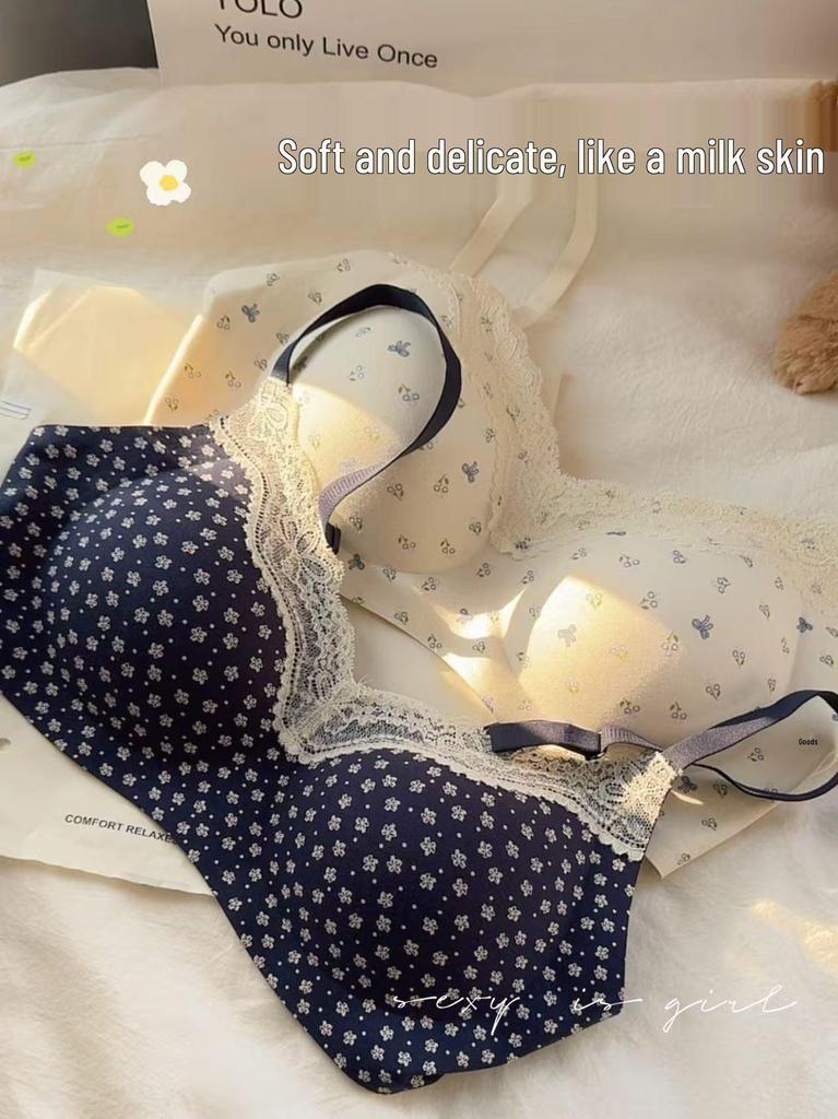 Frühlingsgarten Nahtloser Stütz-BH ohne Bügel für kleine Brüste für Damen