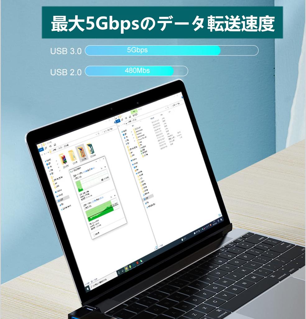 POTRRCIUSUER USB USB USB Kombinasyonu USB Port Genişletme Yüksek ve Taşınabilir USB 3 Portlu Hub, 3.0 + 2.0 Hub, Ultra Küçük, Veriyolu Güçlü, Hub, Hız, Hafif,