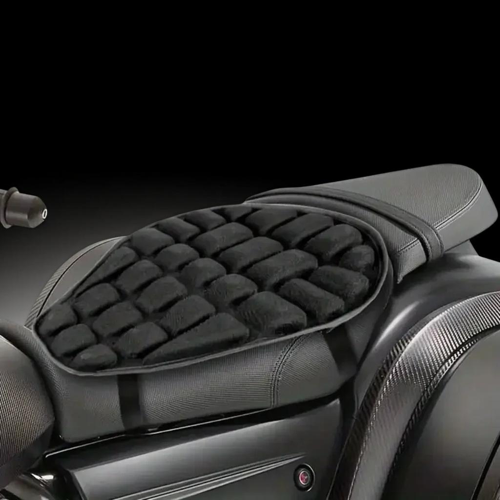 Universal Motorcycle Seat Cover - Breathable Pressure Relief Cushion for Motorbike & Electric Bike Shock Absorption