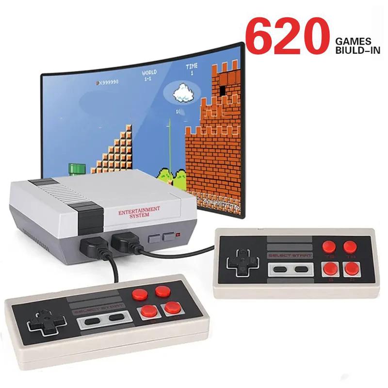 Retro Classic Game Consoles Built-in 620 Childhood Classic GameConsole+Dual Control