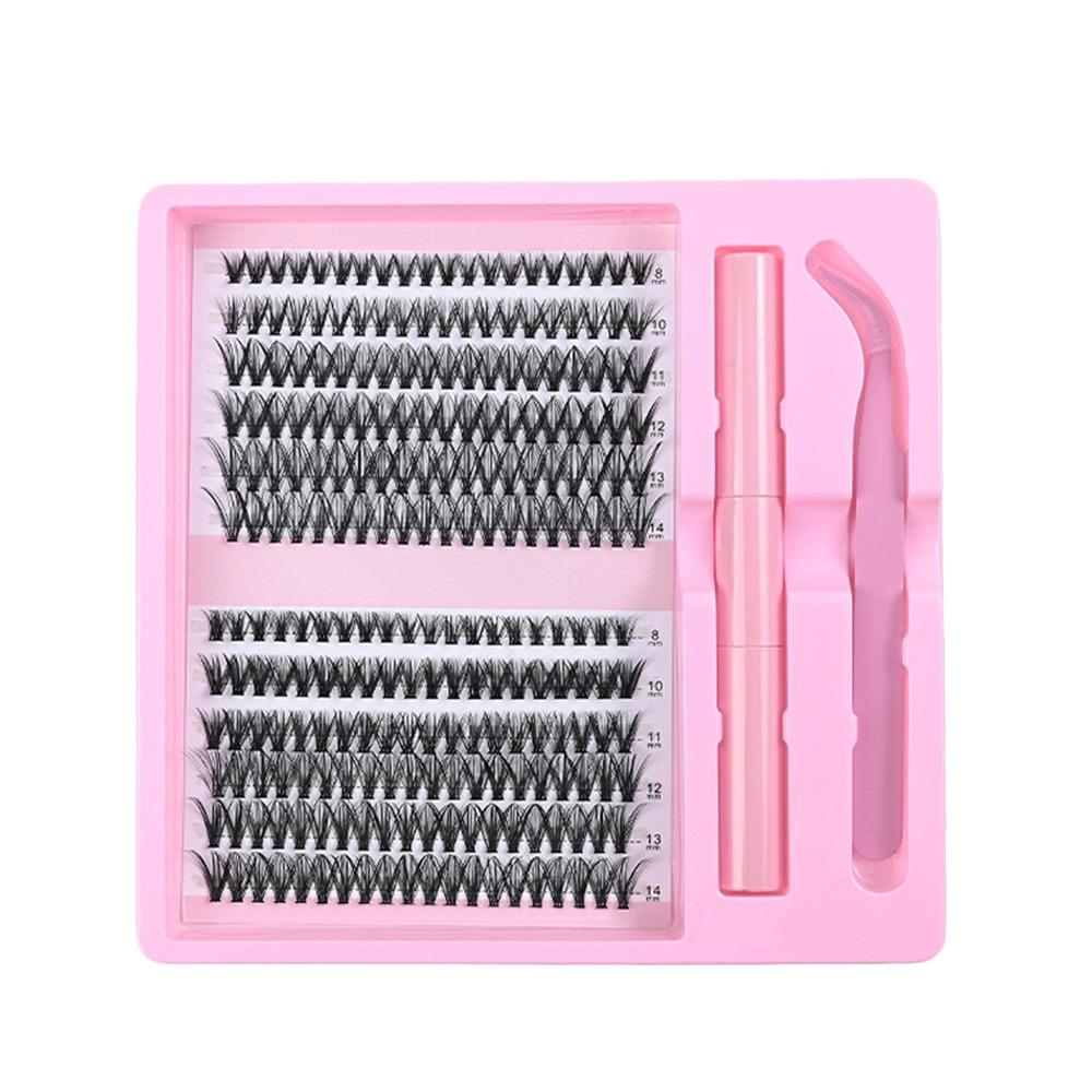 12 Rows Bond and Seal 3D Faux Mink Lash Wispy Style Fake Eyelash False Eyelashes  Eye Lash Extension