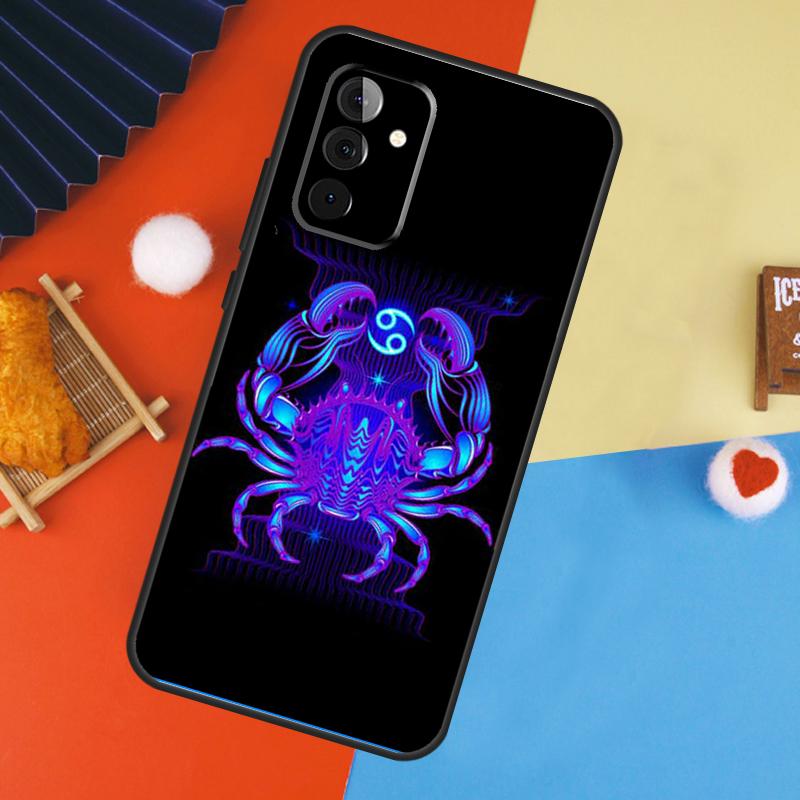 Neon Zodiac Signs Case For Samsung Galaxy A14 A34 A54 A55 A35 A15 A73 A53 A33 A23 A13 A12 A32 A52 A51 Cover