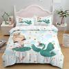 Comforter Girly Ballet Queen Ballet Theme Cartoon Bedding Set Cute Little Dancers Comforter Ballerina Bedding 2/3 Pcs