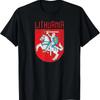 Litauen Ritter Pferd Unisex Mit Schwert Und Schild Vytis T-Shirt