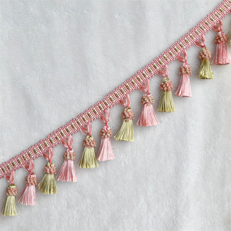 3 Meter Lace Tassel Ribbon Curtain Decor Tassels Trimming Fringes Tassel Lace For Sewing Bed Clothes Curtains Accessories