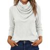 Maglione Casual da Donna a Collo Alto con Maniche Lunghe e Colore
