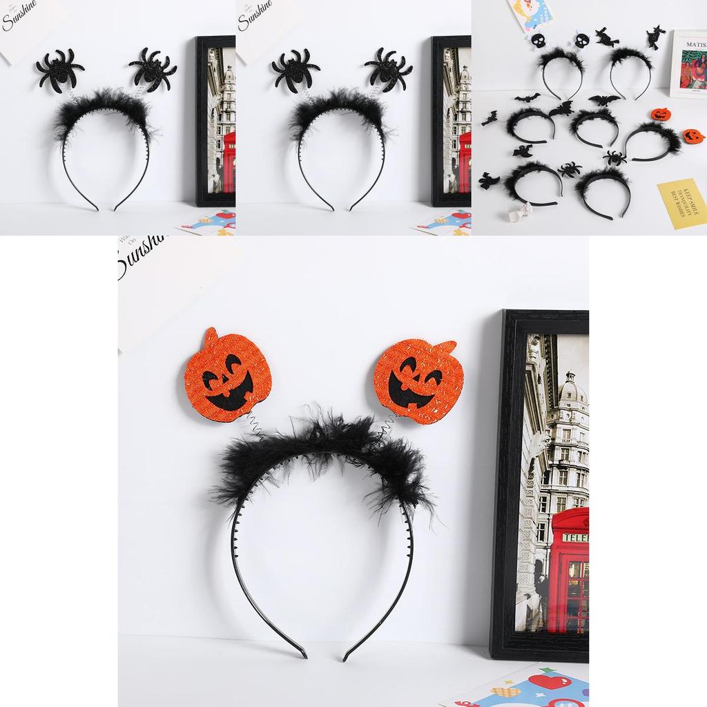Halloween Bat Spider Festival Headpiece With Magic Wand Props For Kids Costume And Celebration