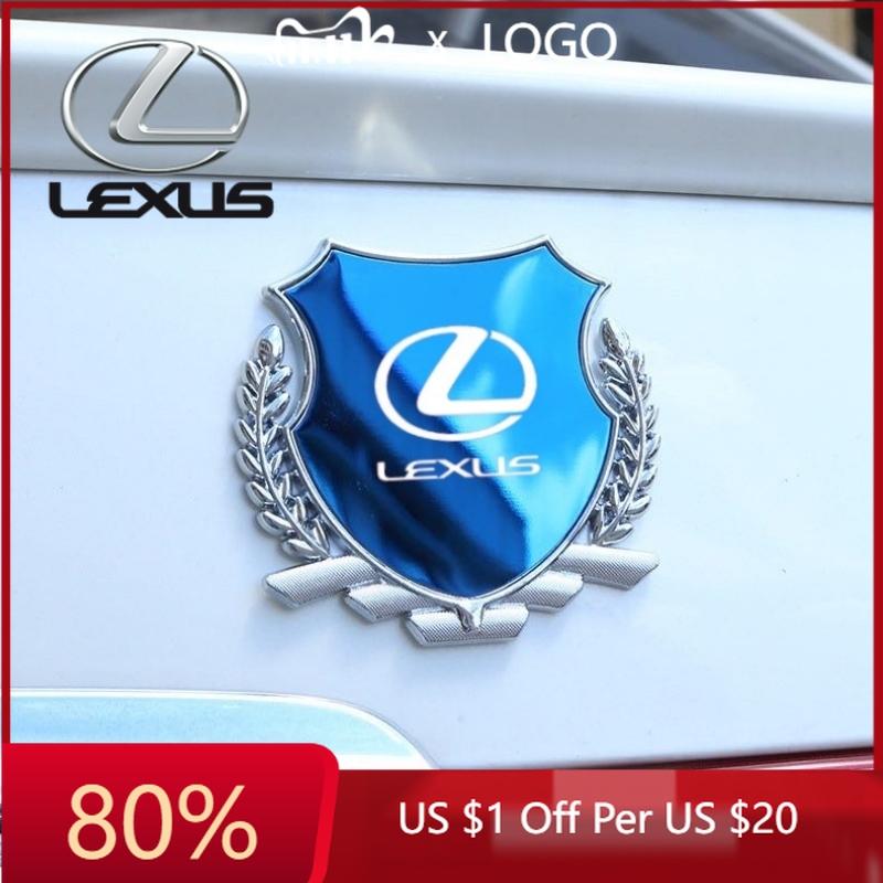 2026 Hot Interior Stickers 3D Metal Car Trunk Window Side Emblem Badge Decal Sticker For Lexus F SPORT LBX NX RX 350h 450h Plug-