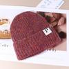 Autumn and Winter Warm P Letter Versatile Knitted Hat Korean Style Fashionable Face show Small Wool Hat Outdoor Ear Protection Cold