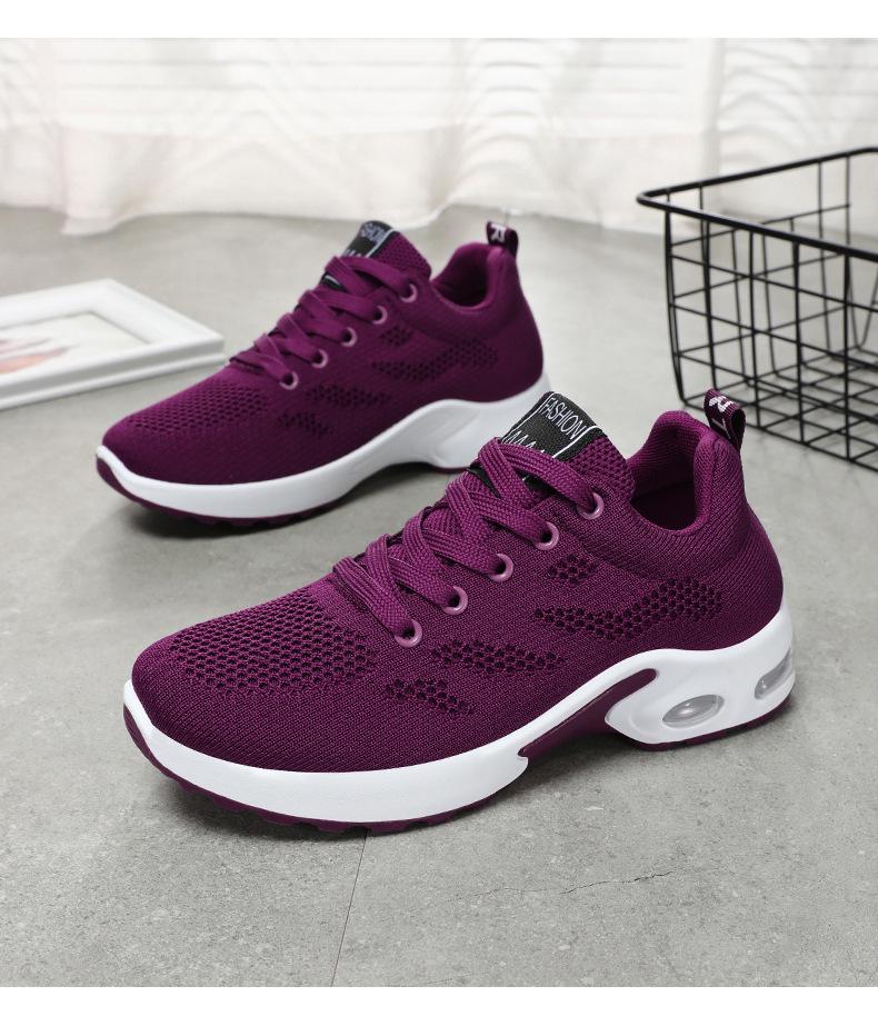 Women's Korean Style Casual Running Shoes – Breathable, Soft Sole, Air Cushion Design