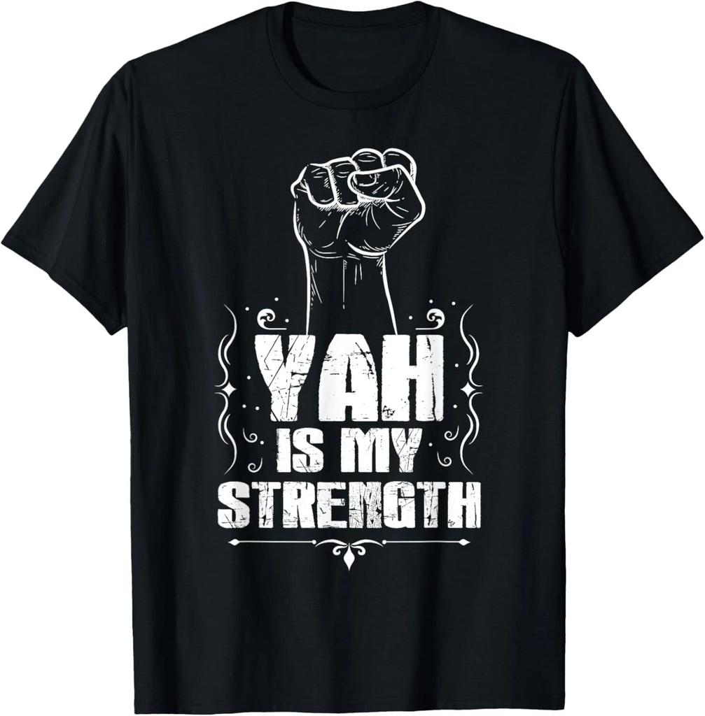 Hebräische Israelitische Kleidung Yah ist Stärke Juda Tora T-Shirt Geschenk Unisex T-Shirt
