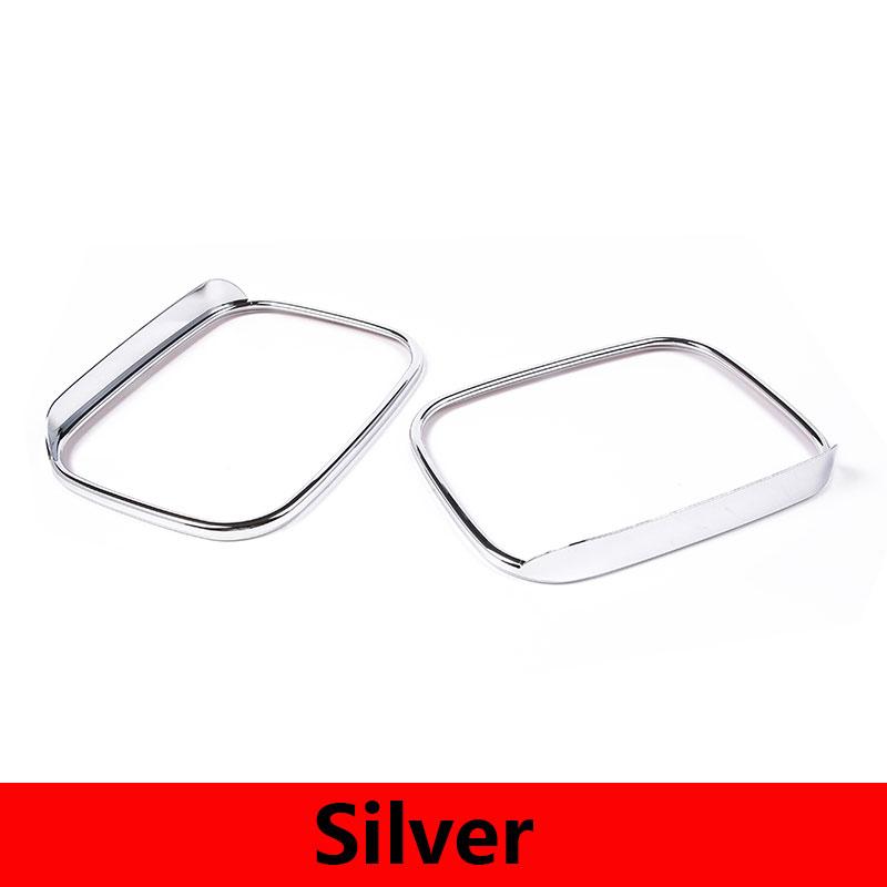 

ABS Black/Silver Car Exterior Mirror Rain Eyebrow Frame Decorative Sticker For Hummer H2 2003-2009 Car Accessories серебряный