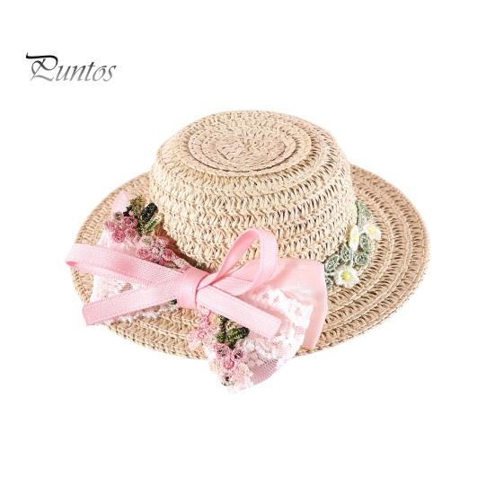 

Соломенная шляпа для домашних животных, солнцезащитная кепка ручной работы с регулируемым ремешком на подбородке, головные уборы, аксессуары для маленьких собак, кошек, дни рождения, особые случаи S розовый