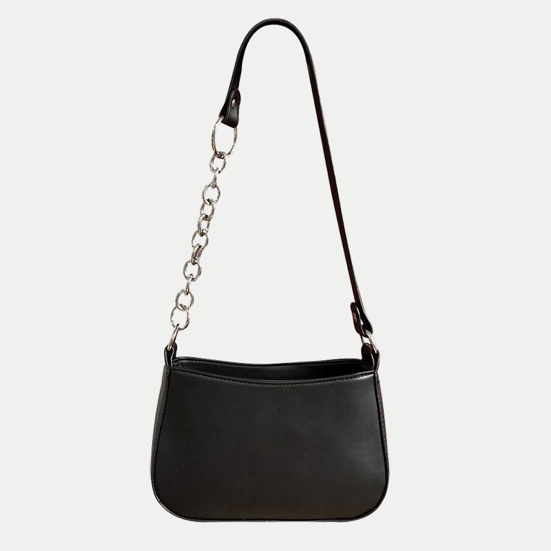 Simple Style Shoulder Bag Women Black Handbag Pu Leather Armpit Messenger Bags Premium Durable Quality Useful Practical