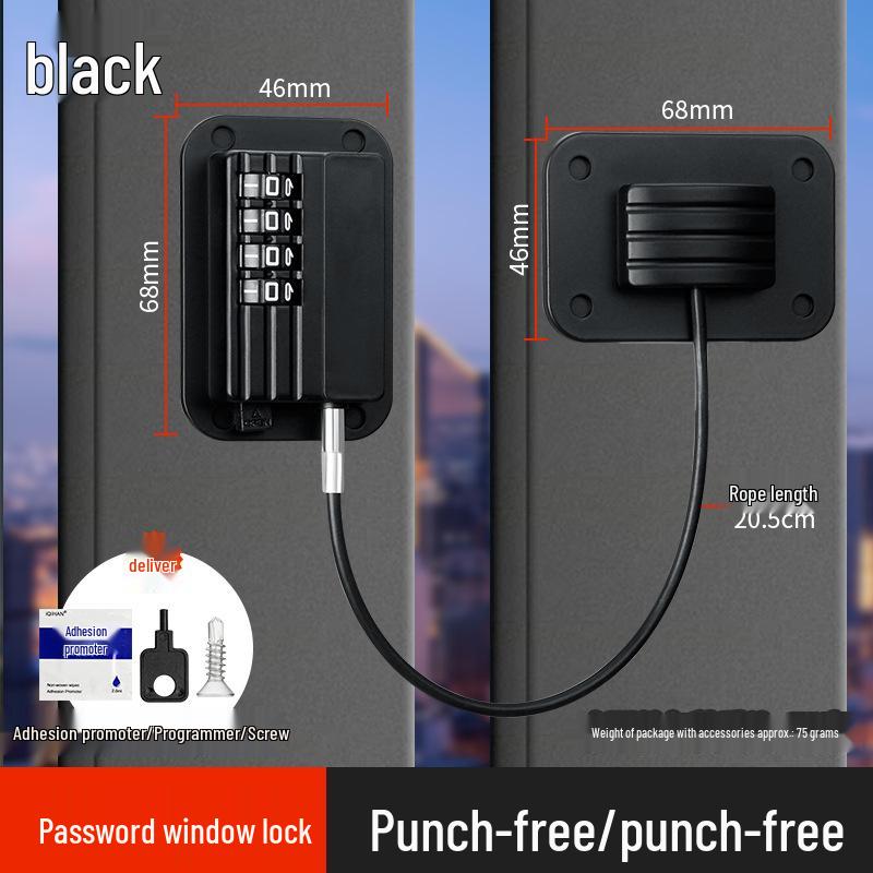 

Віконний замок з нержавіючої сталі без свердління, засувка для дитячої безпеки та захисту від крадіжок