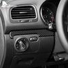 Real Soft Carbon Fiber Sticker LHD RHD for Volkswagen VW Golf 6 GTI MK6 2008 2009 2010 2011 2012 2013 Center Console Interior