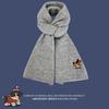 Japanese cute puppy embroidered knitted scarf autumn and winter warm and cold-proof fashion versatile high-end scarf student