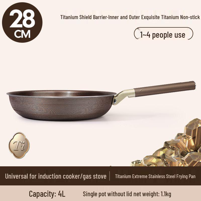 Douyin Double-Sided Titanium Non-Stick Stir-Fry Pan for Induction Cookers Default
