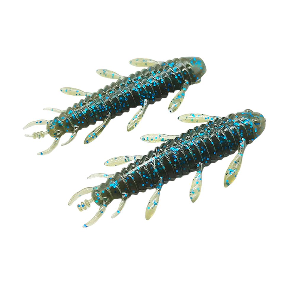 8Pcs Wacky Worms Fish Lures Bass Fishing Wacky Rigs Soft Plastic Lures Wacky Rigs Soft Worms Wacky Rigs Worms Baits Set