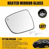 Exterior Heated Mirror Glass Driver Side for Nissan Rogue Murano Pathfinder N