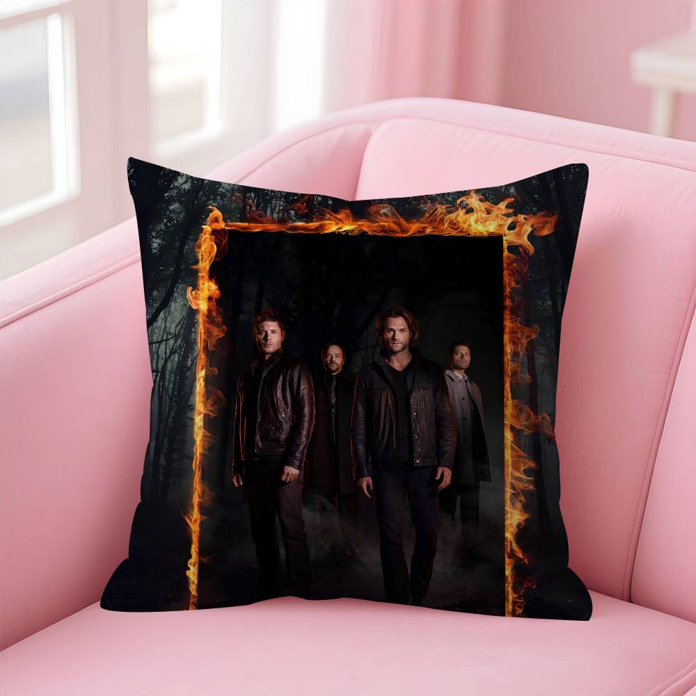 Tv Series Supernatural Pillow Cover Sofa Cushion Cover Home Room Decoration Children Gift