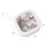 2pcs White + 2Pcs Pink Organizer Boxes For Hair Tie or Other Small Items Storing