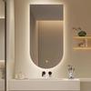 Arched LED Wall-Mounted Smart Bathroom Mirror with Lights