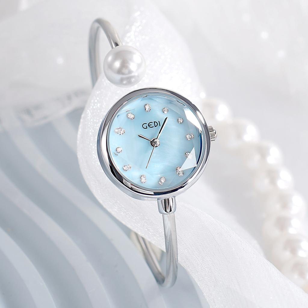 Pearl Bracelet Fashionable And Exquisite Watch Women, Personalized Diamond-Encrusted Waterproof And Versatile Quartz Watch