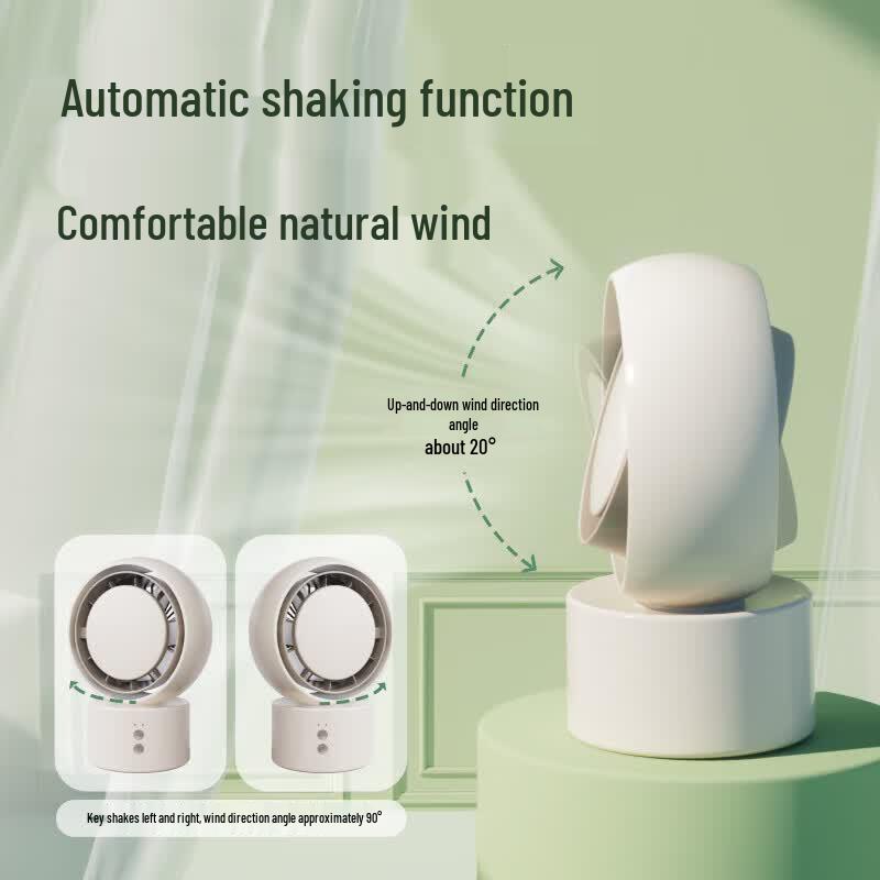 deli Rechargeable Oscillating Desktop Fan