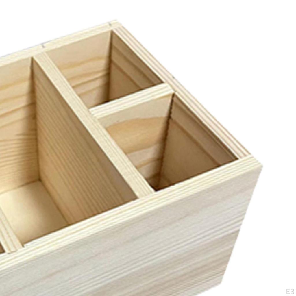 Elegant Wooden Makeup Organizer for Bedroom and Desk Storage