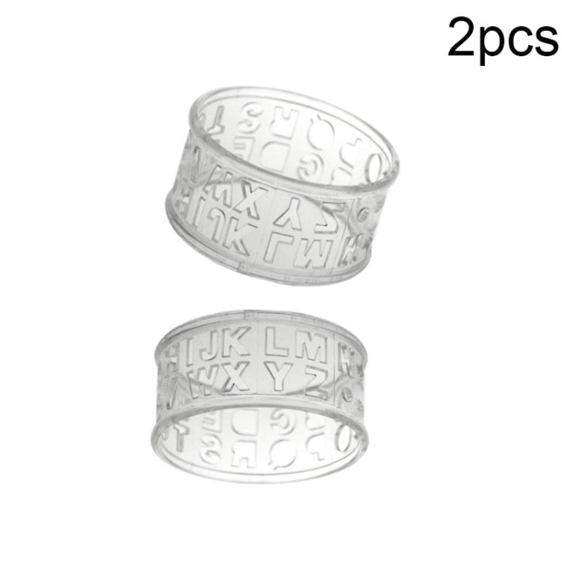 Transparent Golf Ball Letters Alphabet Liner Line Marker Plastic Template Monogrammer Drawing Mark Tools Golf Training Aids