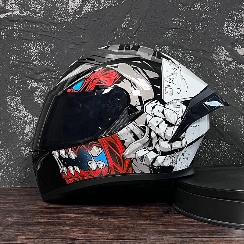 JIEKAI Motorcycle Helmet Men Full Face Casco Moto Double Visor Racing Motocross Helmet Motorbike Capacete Moto Helmets