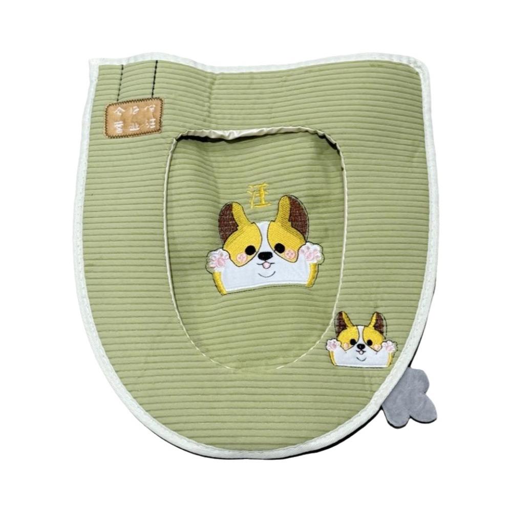 2PCS/Set Warm Closestool Cover Plush Toilet Seat Mat 2 in 1 Toilet Seat Cover  Indoor Toilet Style 7