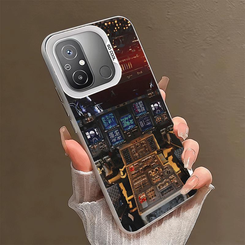 

Aviation Aeroplane Pilot Cockpit Soft Phone Case for Xiaomi Redmi 15C 15 14C 13C 12C Poco X5 X6 X7 Pro X3 F8 F7 Ultra M8 13 12 C Xiaomi Poco M8