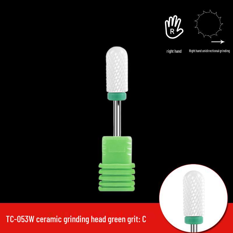 Single Bullet-Shaped Ceramic Nail Grinding Head 2.35