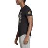 Adidas T Shirts Men's Black Crew Neck Moderate Straight Fit ED7258
