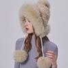 Fox Hair Lei Feng Hat Women's Winter Thickened Warm Mink Fur Hat Women's Korean Version Versatile Mink Ear Cap