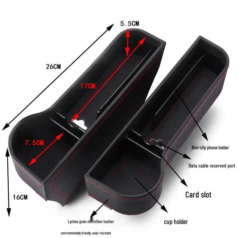 Autositz Lückenfüller und Armlehnenkonsolen Aufbewahrungsbox