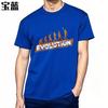 Funny tshirt Relaxed Fit Tshirt Solid Color Teeshirt Boys O Neck tshirt Brand Evolution From Ape To Human Everyday Man tees