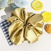 New Large-sized Fabric Hair Band and Hair AccessoryFeaturing Retro Floral and Diamond-encrusted Ponytail Hair Ties