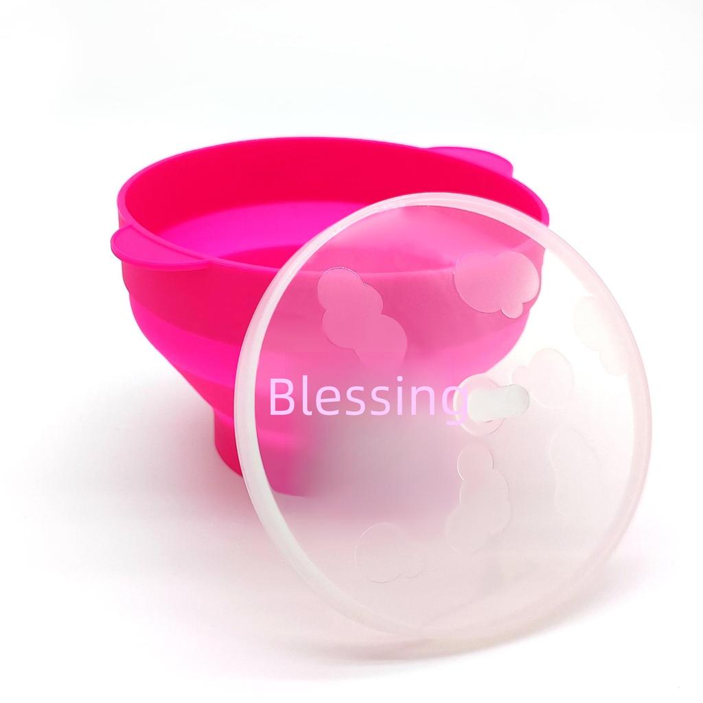 Foldable Silicone Mini Popcorn Bowl, BPA-Free, Perfect for One Serving