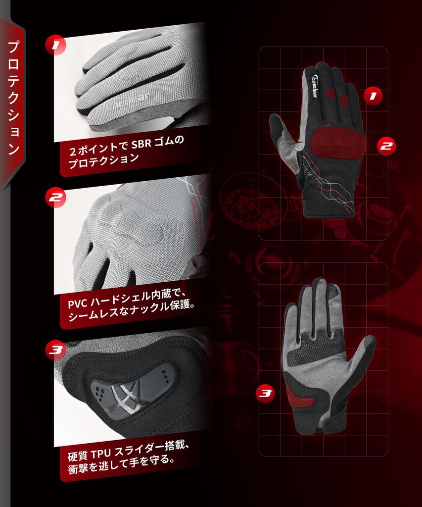 Kaedear Motorcycle Smartphone Touch Size M KDR-MX-GL8 Gloves, Mesh, Spring/Summer Protective, Compatible, Breathable, (Olive)