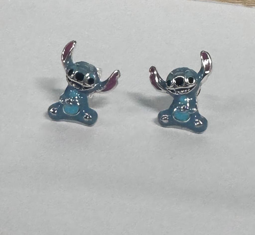 Stitch the Pooh Donald Duck Minnie 925 silver exquisite earring accessories fit birthday party anniversary couple gi