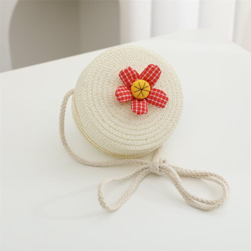 Summer children's bag women's pastoral straw bag woven bag new cute fashion girl crossbody straw bag