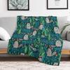 Busy Dam Beavers Dark Throw Blanket Stylish Couch Blanket for Home Living Room