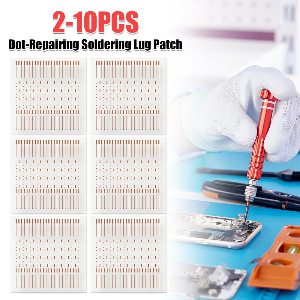 208 Punkt-Reparaturflecken Punkt-Reparierender Lötösen-Patch Lötblech IC-Chip Lötpads für Mikrolöten Überbrückungsdraht Telefonreparatur